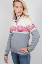 Dale of Norway ® St.Moritz Dames Pullover, grijs/wit (XL)