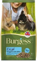 Burgess excel rabbit junior & dwergkonijn - 2 kg - 1 stuks