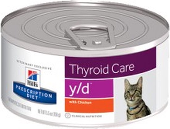 Hill's Prescription Diet Y/D - Thyroid Health - Kattenvoer - 24 x 156 g