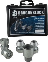 Dragonslock Slotmoerset - Volvo C30 Vanaf 2006 - Verzinkt - Wielslot / Velgslot - Zilver / Grijs