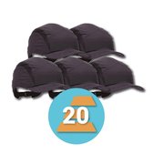 20-pack veiligheidspet Scott First Base 3 Classic zwart stootcap, standaard scherm