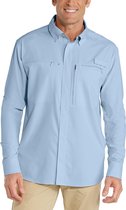 Coolibar - UV Overhemd voor heren - Baraco - Lichtblauw - maat XL