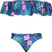 Snapper Rock - Off-Shoulder Bikini voor meisjes - Rain Forest - Multi - maat 140-146cm
