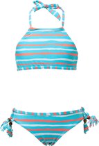 Snapper Rock - Bikini voor meisjes - Orange Crush - Blauw/Oranje - maat 104-110cm