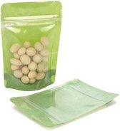 Stazakken Rijstpapier Transparant/Groen 10.2x6x15.2cm | 57 gram (100 stuks)