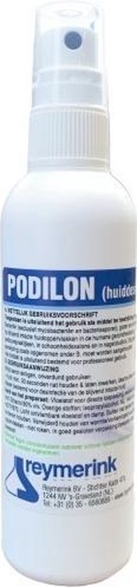 Podilon 100ml spray 80% alcohol pocketsize sprayflesje handdesinfectie special edition - Reymerink
