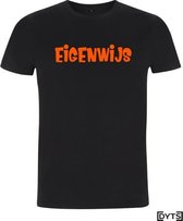 T-shirt | Karaktereigenschappen | Eigenwijs05 - fluor orange, M, Heren