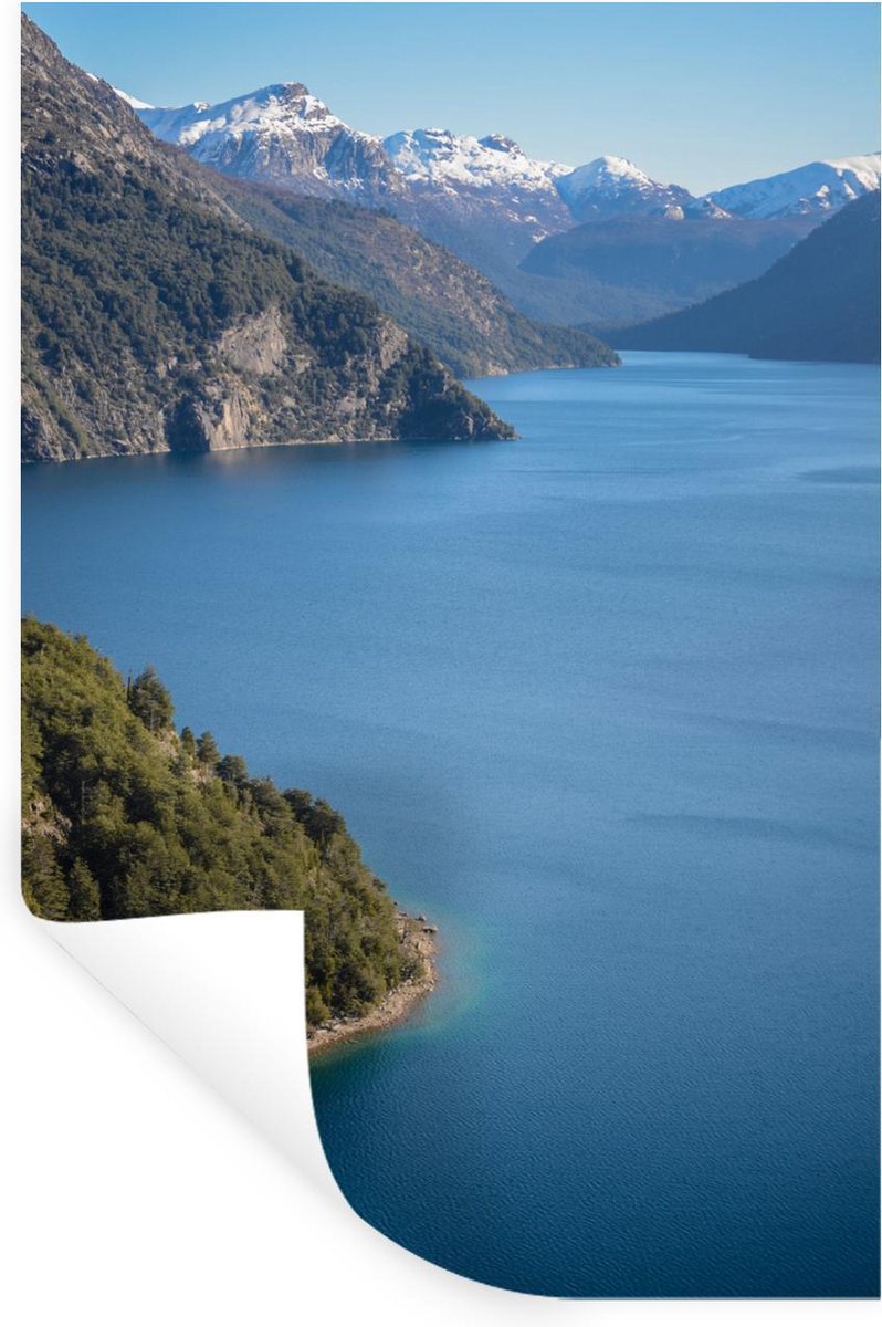 bol.com | Muursticker Nationaal park Nahuel Huapi - Helderblauwe meer