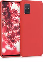 kwmobile telefoonhoesje voor Samsung Galaxy A71 - Hoesje voor smartphone - Back cover in neon rood