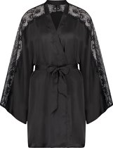 Hunkemöller Dames Kimono Satin Lace - maat XL/XXL