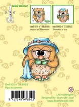 LeCrea - Clear stamp Owl Pipa in summer 55.8053