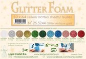 LeCrea - Glitter foam 10 vel A4 - antiek goud 25.5244
