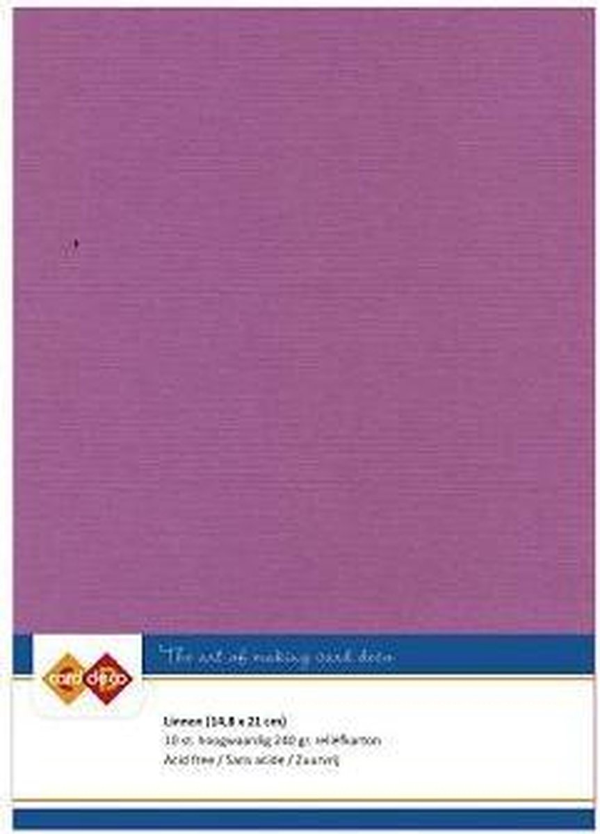Linnenkarton - A5 - Aubergine