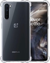 Hoesje Geschikt voor OnePlus Nord Hoesje Shockproof Case Siliconen - Hoes Geschikt voor OnePlus Nord Hoes Cover Siliconen - Transparant