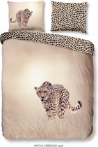 Good Morning CHEETAH Dekbedovertrek - Tweepersoons - 200x200/220 cm - Zand