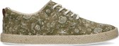 Sacha - Heren - Khaki canvas sneakers met all over print - Maat 44