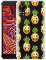 Hoesje Geschikt voor Samsung Galaxy Xcover 5 - Happy Ananas