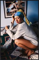 JUNIQE - Poster in kunststof lijst Girl with Pearl Earring Double