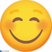 Simbol - Sticker Emoticon Smile - Smiley Sticker - Kliko - Container - Duurzame Kwaliteit - Formaat ø 10 cm.
