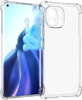 Shop4 - Xiaomi Mi 11 Hoesje - Zachte Back Case Drop Proof Transparant