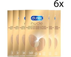 Durex Condooms Nude 10st - 6 Stuks - Voordeelverpakking