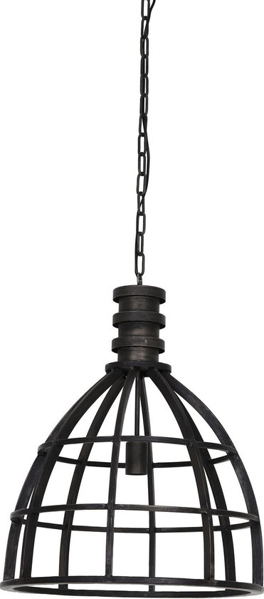 Light & Living Hanglamp Ivy - Antiek Zwart - Ø50cm - Modern - Hanglampen Eetkamer, Slaapkamer, Woonkamer