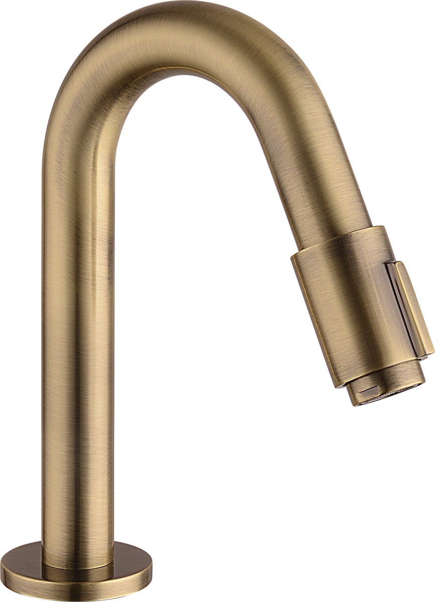 Piccolo fonteinkraan staand model 19 cm Brons/Messing