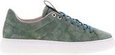 Tango | Luna 3-p Jaap resema green kid suede sneaker - white sole | Maat: 43