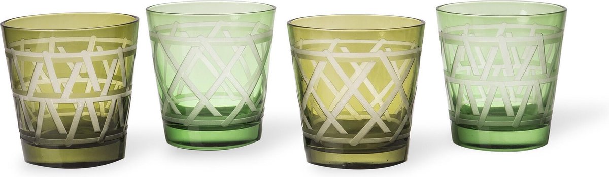 Pols Potten- Drinkglas - Tie Up- Set/4