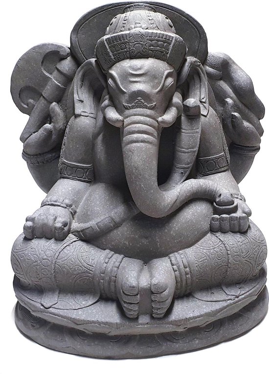 globaal koolhydraat negatief Ganesha beeld voor binnen en buiten – grijze Ganeshabeelden | bol.com