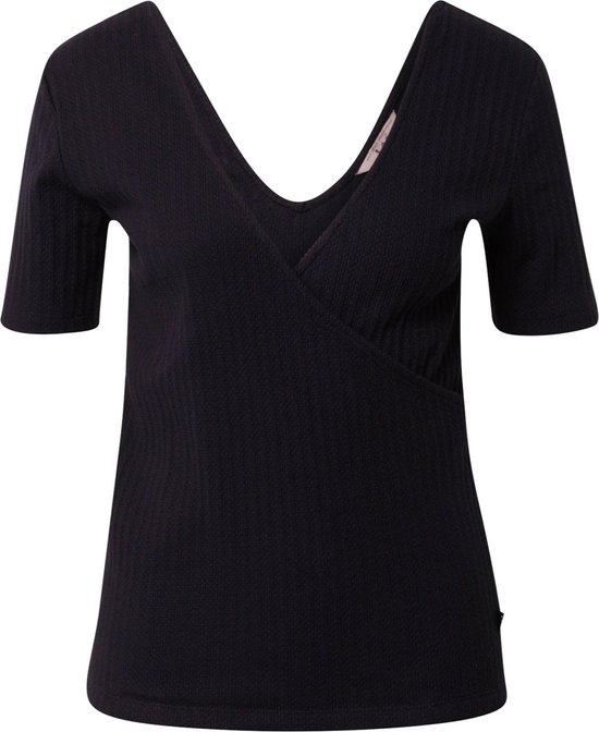 LEE WRAP RIBBED TEE L44RPJ01 BLACK 