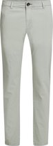 WE Fashion Heren slim fit chino met structuur