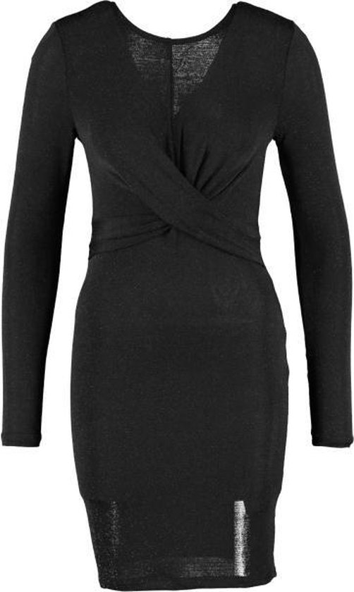 Matron Doe het niet vorst Only kort zwart glitter stretch jurkje - valt kleiner - Maat XL | bol.com