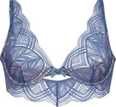 Hunkemöller Dames Lingerie Niet-voorgevormde beugel bh Bambini  - Blauw - maat D85