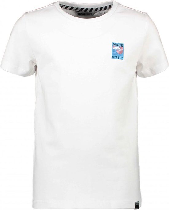 Moodstreet Jongens t-shirts & polos Moodstreet MT t-shirt chest + back print Snow White 86/92
