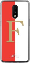 6F hoesje - geschikt voor OnePlus 7 -  Transparant TPU Case - Feyenoord - F #ffffff