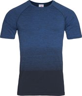 Stedman Heren Actief Naadloos Raglan Flow T-Shirt (Blauwe Overgang)
