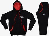 Forza Sportswear Jogging pak - 0/4 jaar - zipper - zwart / rood