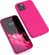 kwmobile telefoonhoesje geschikt voor Apple iPhone 12 Pro Max - Hoesje voor smartphone - Back cover in neon roze