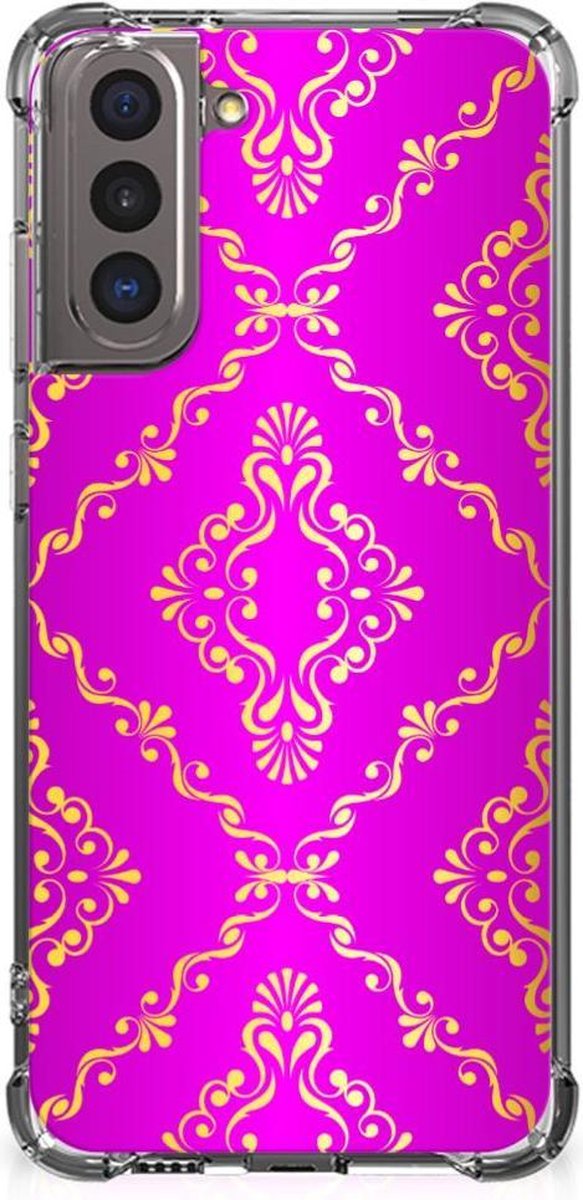 Anti Shock Case Samsung Galaxy S21 Barok Roze