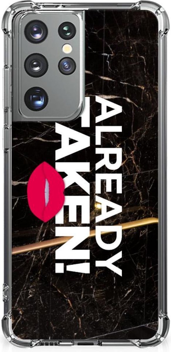 Samsung Galaxy S21 Ultra Telefoonhoesje met tekst Already Taken Black