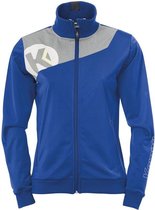 Kempa Core 2.0 Poly Jacket Dames Royal Blauw-Donker Grijs Melange Maat S