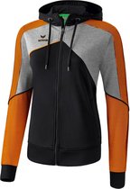 Erima Premium One 2.0 Dames Trainingsjack - Jassen  - grijs - 48