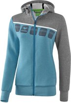 Erima 5-C Dames Trainingsjack - Jassen  - blauw licht - 48