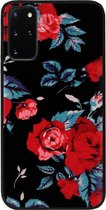 ADEL Siliconen Back Cover Softcase Hoesje Geschikt voor Samsung Galaxy S20 - Rode Rozen