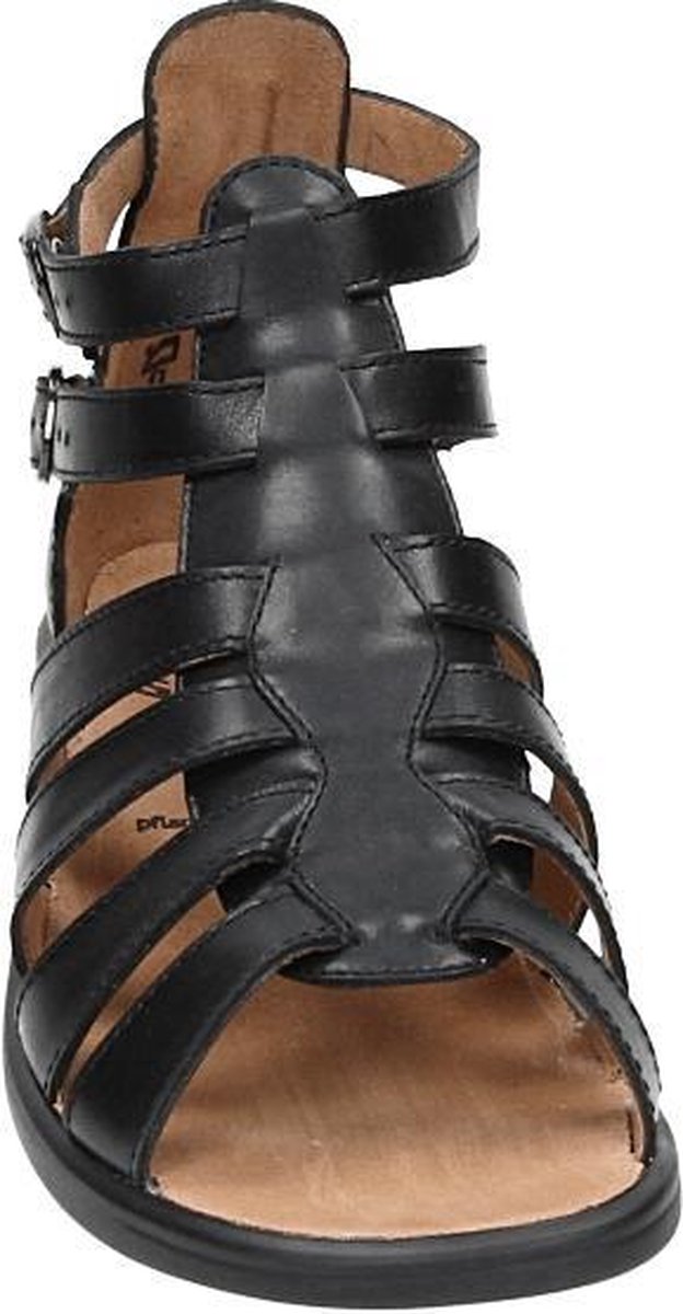 Ganter 203301 - Volwassenen Platte sandalenDames Sandalen - Kleur: Zwart -  Maat: 44 | bol