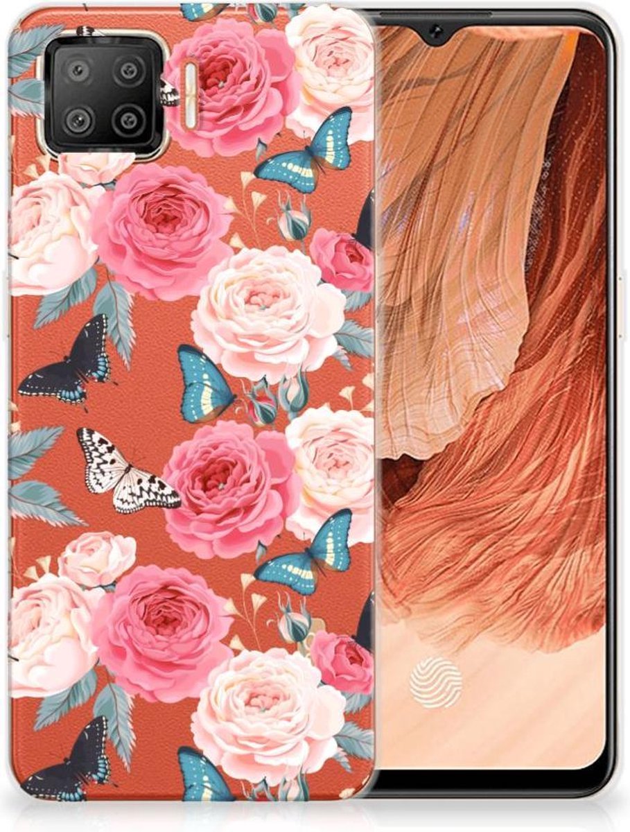 OPPO A73 4G TPU Case Butterfly Roses