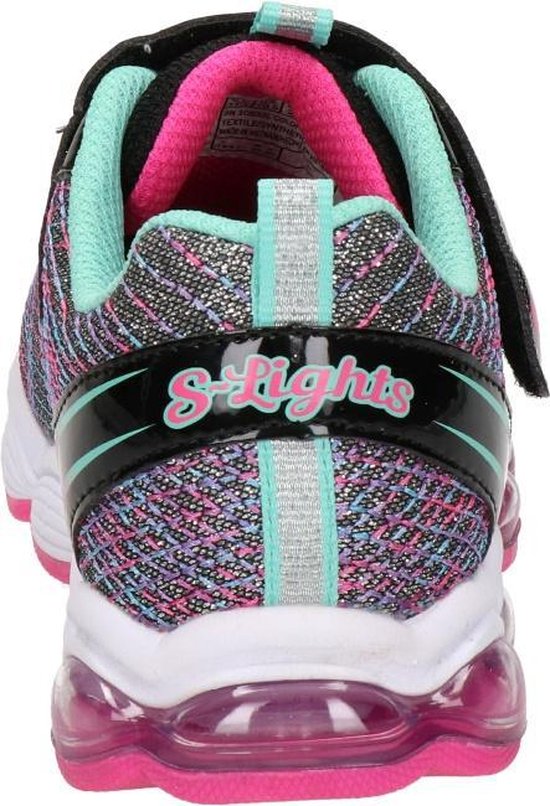 Skechers Glimmer Lights Meisjes Sneakers - Zwart - Maat 28 | bol.com