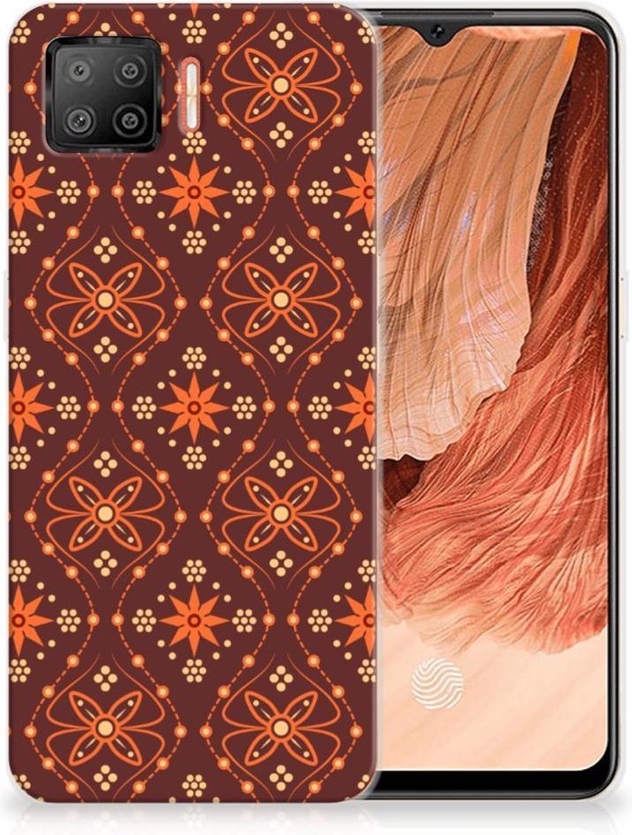 OPPO A73 4G TPU bumper Batik Brown