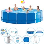 Metal Frame Pool Zwembad - 457 x 122 cm - Inclusief Accessoires